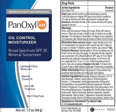 Panoxyl Oil Control Moisturizer Tube (Panoxyl Oil Control Moisturizer Tube)